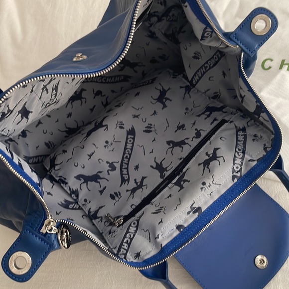 Longchamp Blue Tote Bag - Picture 5 of 10